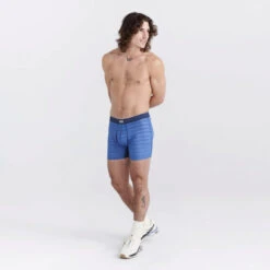 SAXX - DropTemp Cooling Mesh Boxer Brief - Granada Sky Heather -Men Swimwear Store 71314 LS 61297.1692659412