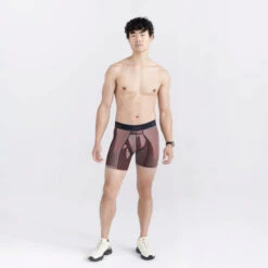 SAXX - Kinetic Light Compression Mesh - Optic Mountain/Dark Brick -Men Swimwear Store 71320 LS3 54955.1692658916