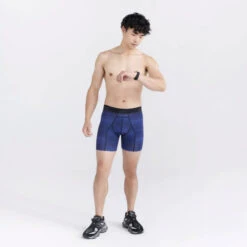 Saxx - Kinetic Light Compression Mesh - Variegated Stripe Blue -Men Swimwear Store 71325 LS 22962.1692658782