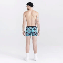 SAXX - VIBE Super Soft Boxer Brief - Island Camo Black -Men Swimwear Store 71347 LS2 22108.1692654898