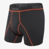SAXX Kinetic HD Black Vermillion Boxer Briefs