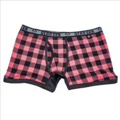 BEAR SKN - Bamboo Boxer Brief - Bearbie Pink Backwoods