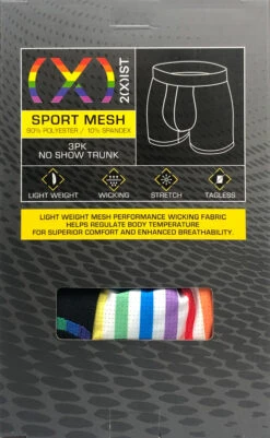 2(x)ist - (x) Pride Mesh Trunk 3-Pack - Rainbow Band -Men Swimwear Store IMG 9697 72 15534.1654727716