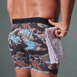 SAXX Quest 2.0 Black Mountainscape MOB 10 SAXX Quest 2.0 Black Mountainscape MOB -Men Swimwear Store SAXX Quest 2.0 MOD Blk Mountain 59537 underU4men4 39863.1651263589
