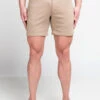 St33le 5" Stretch Knit Shorts - Dark Khaki
